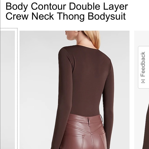 Body Contour Double layered long sleeve bodysuit - Picture 3 of 4